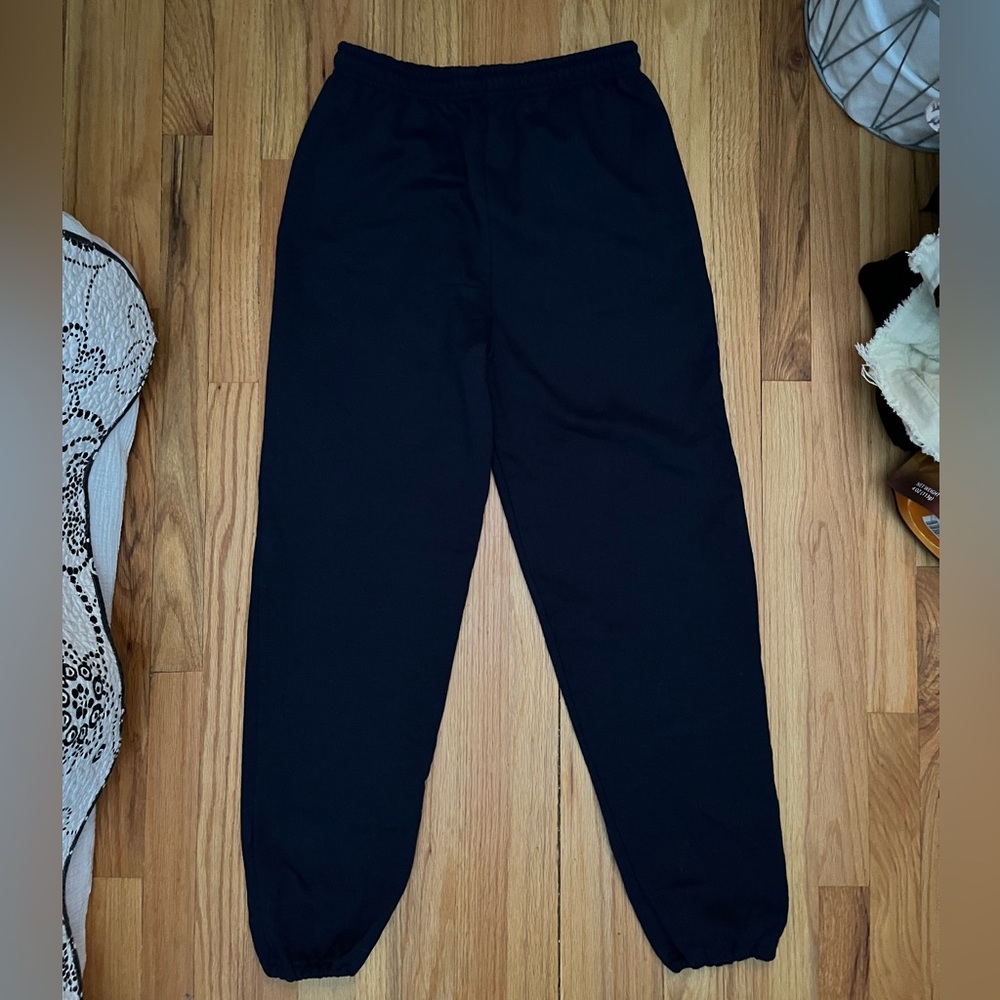Navy blue sweatpants